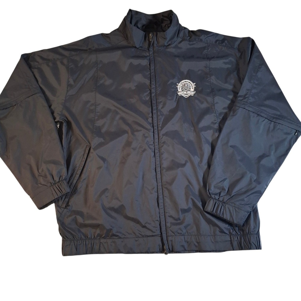 Vintage Nike‎ Golf Convertble Jacket Mens XL Black 2004 PGA Whistling Straits